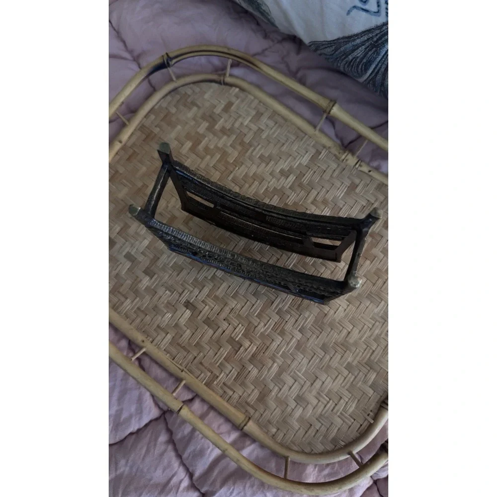 Vtg This Is The Day That The Lord Has Made Brass Napkin Letter Holder Religious